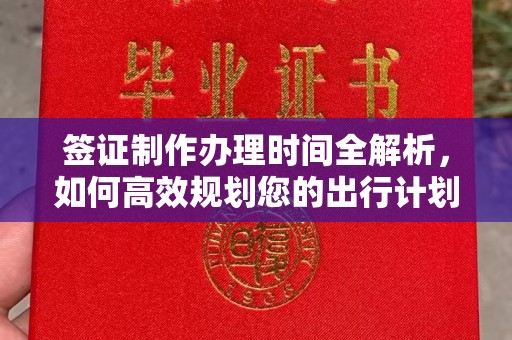蒲县签证制作办理时间全解析，如何高效规划您的出行计划
